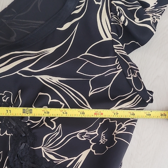 NWT Babydoll 100% Silk Midi Dress Y2K Size 12 Black Whimsigoth Flutter Witchy - Picture 11 of 15